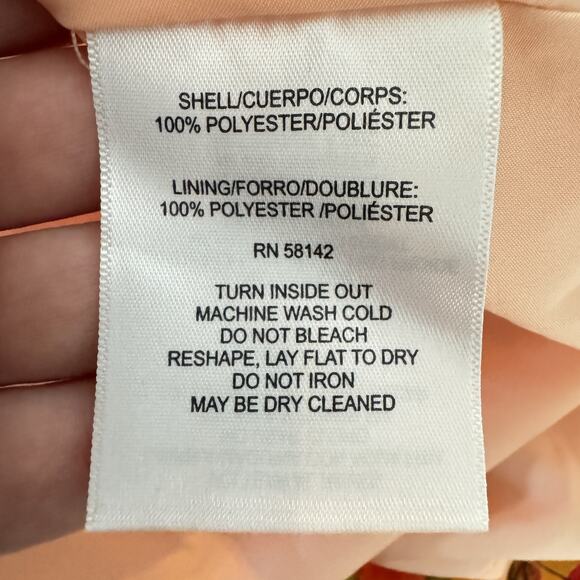 Maggy London Tropical Floral Halter Midi Dress Sz 6 Multicolor Hawaiian Wedding - Picture 11 of 12